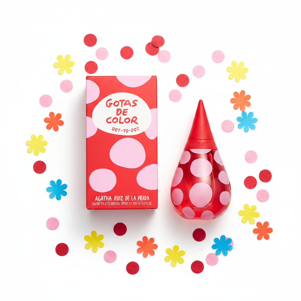 Gotas de Color Dot-to-Dot - Flat lay