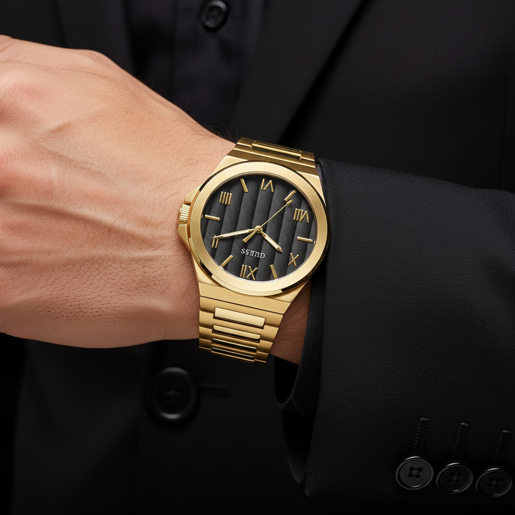 Guess dorado negro - lifestyle hombre