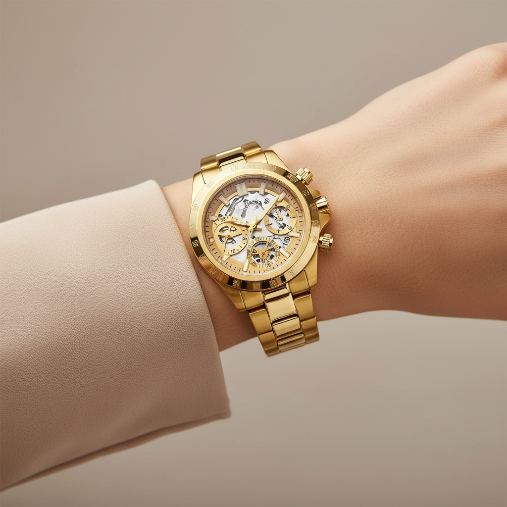 Guess skeleton dorado - lifestyle mujer