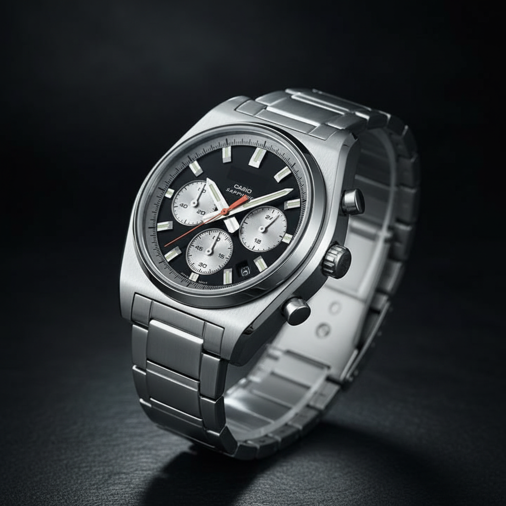 Casio Sapphire fondo oscuro