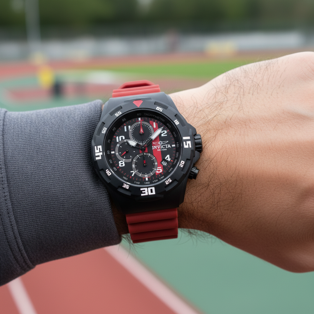 Invicta rojo negro lifestyle