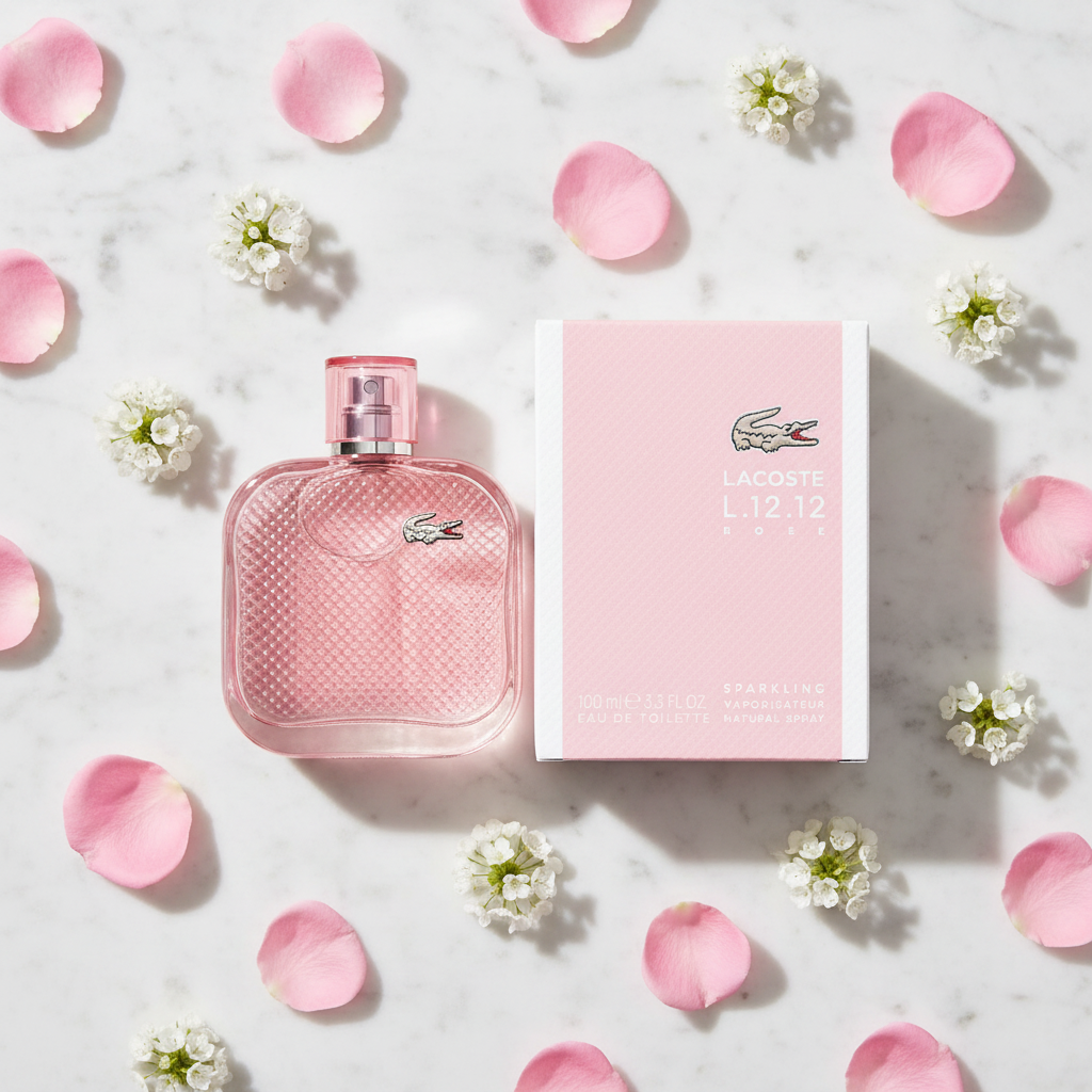 Lacoste L.12.12 Rose Sparkling - Flat lay