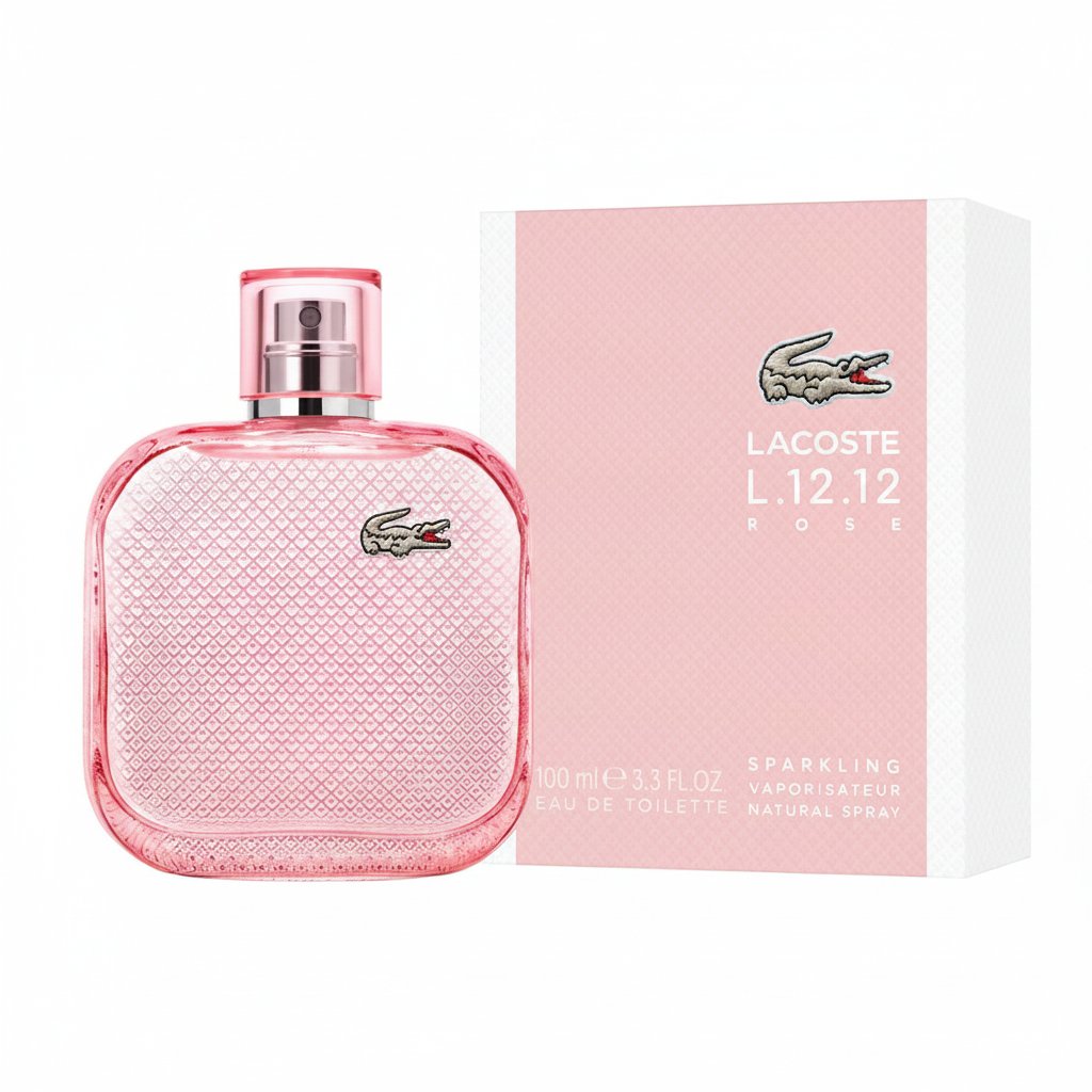 Lacoste L.12.12 Rose Sparkling - Fondo blanco