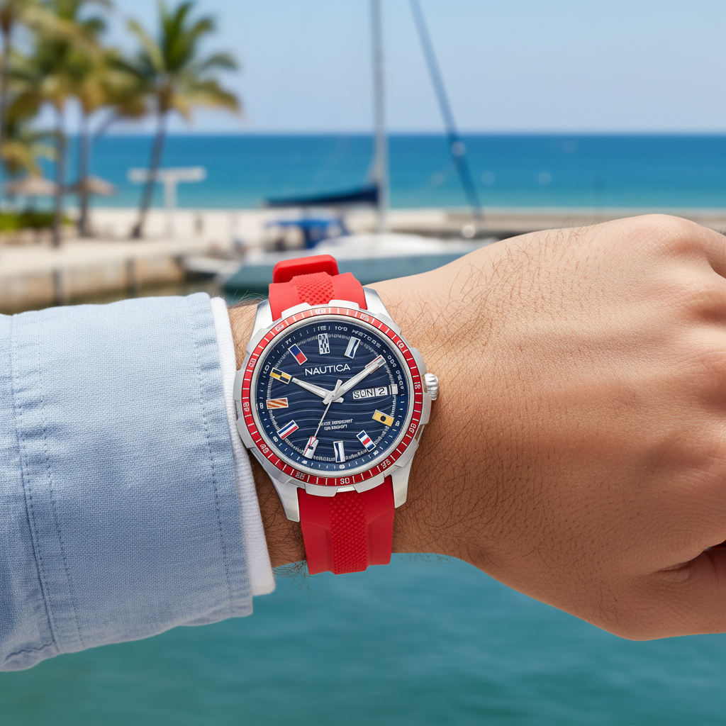 Nautica rojo lifestyle