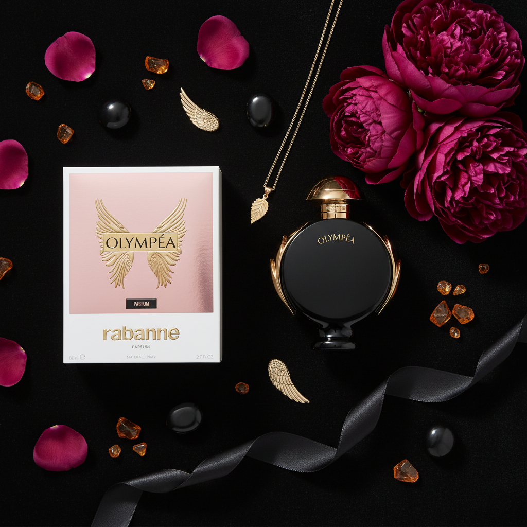 Olympéa Parfum - Flat lay