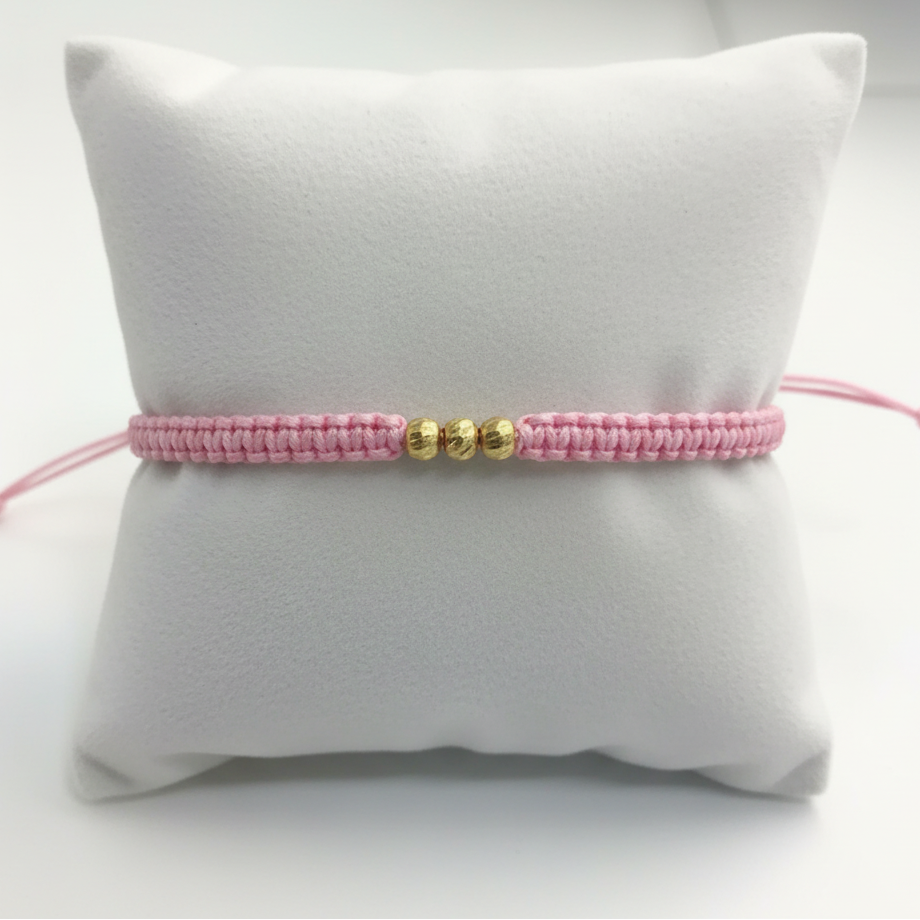 Pulsera tejida aura en almohadilla