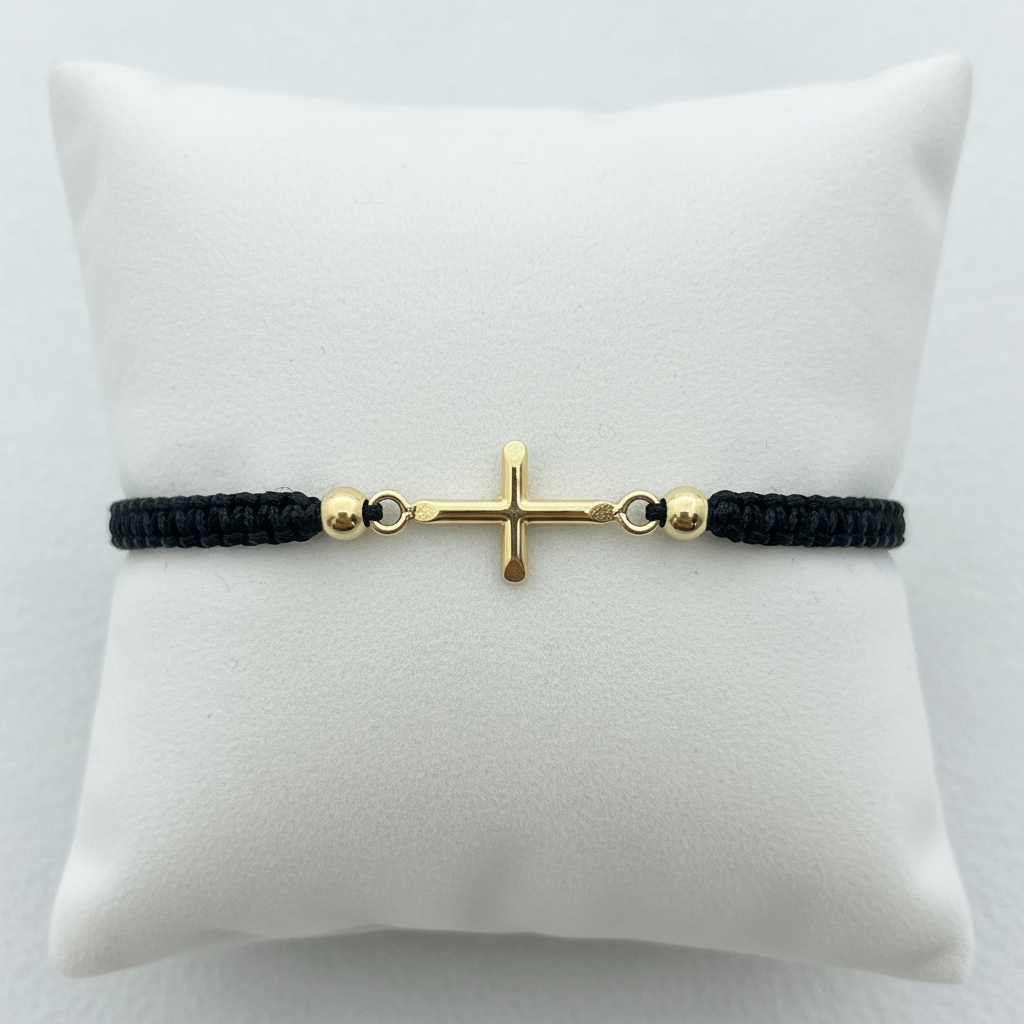 Pulsera tejida espiritual en almohadilla