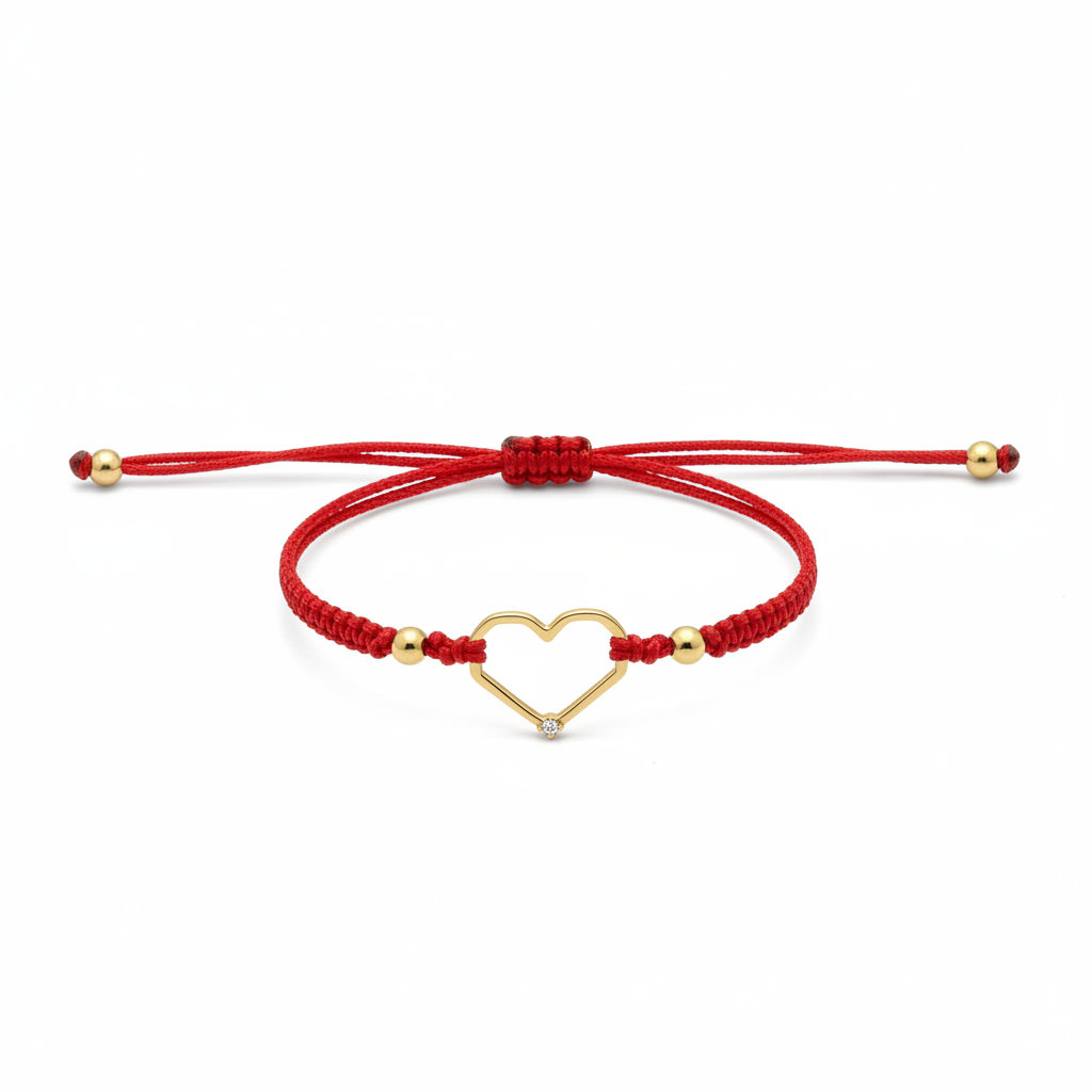 Pulsera tejida geometric fondo blanco - una tirita