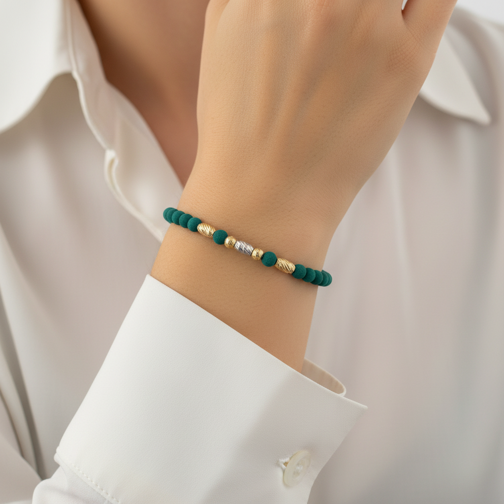 Pulsera tejida guerrero en mano - fiel