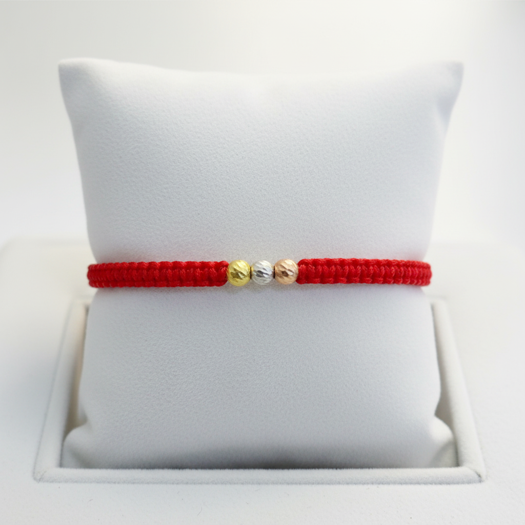 Pulsera tejida icon en almohadilla - orden correcto