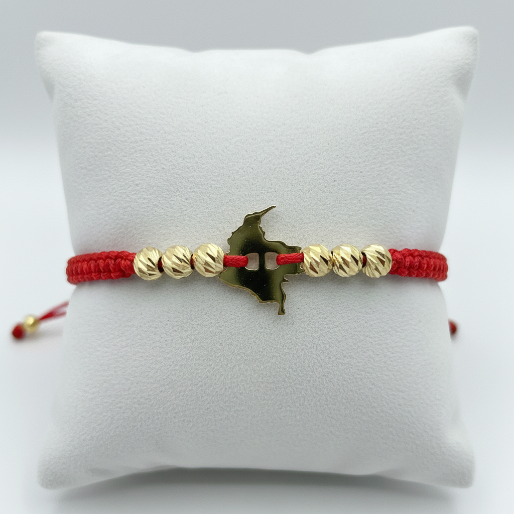 Pulsera tejida la nuestra en almohadilla