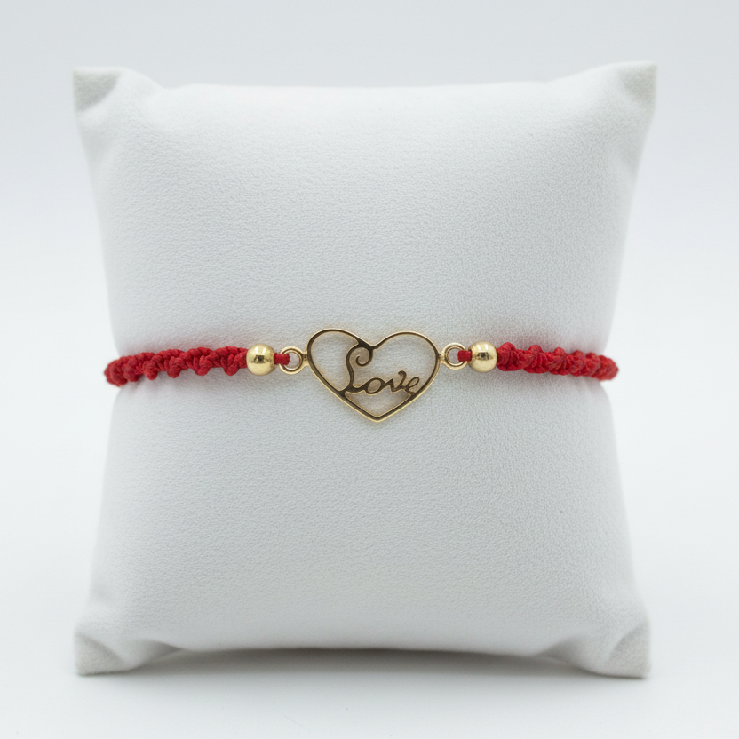 Pulsera Tejida Love - almohadita