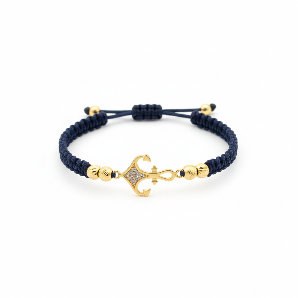 Pulsera tejida noe fondo blanco