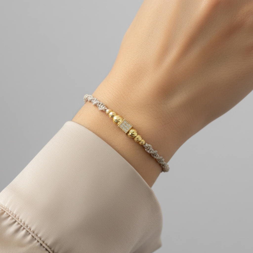 Pulsera Tejida Rombo - elegante