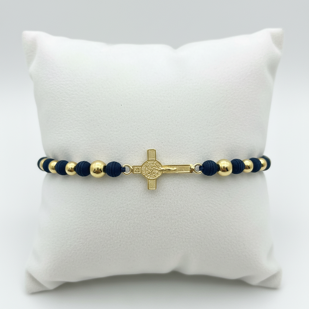 Pulsera tejida sagrado en almohadilla