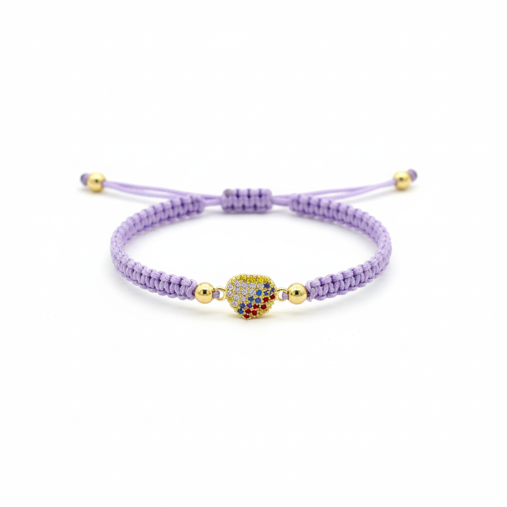 Pulsera tejida te elijo fondo blanco