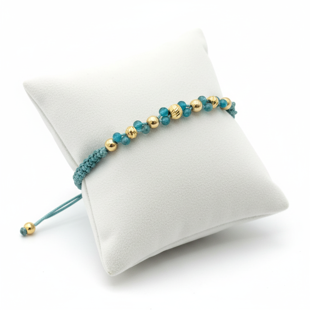 Pulsera tejido azulejo en almohadilla - una tirita