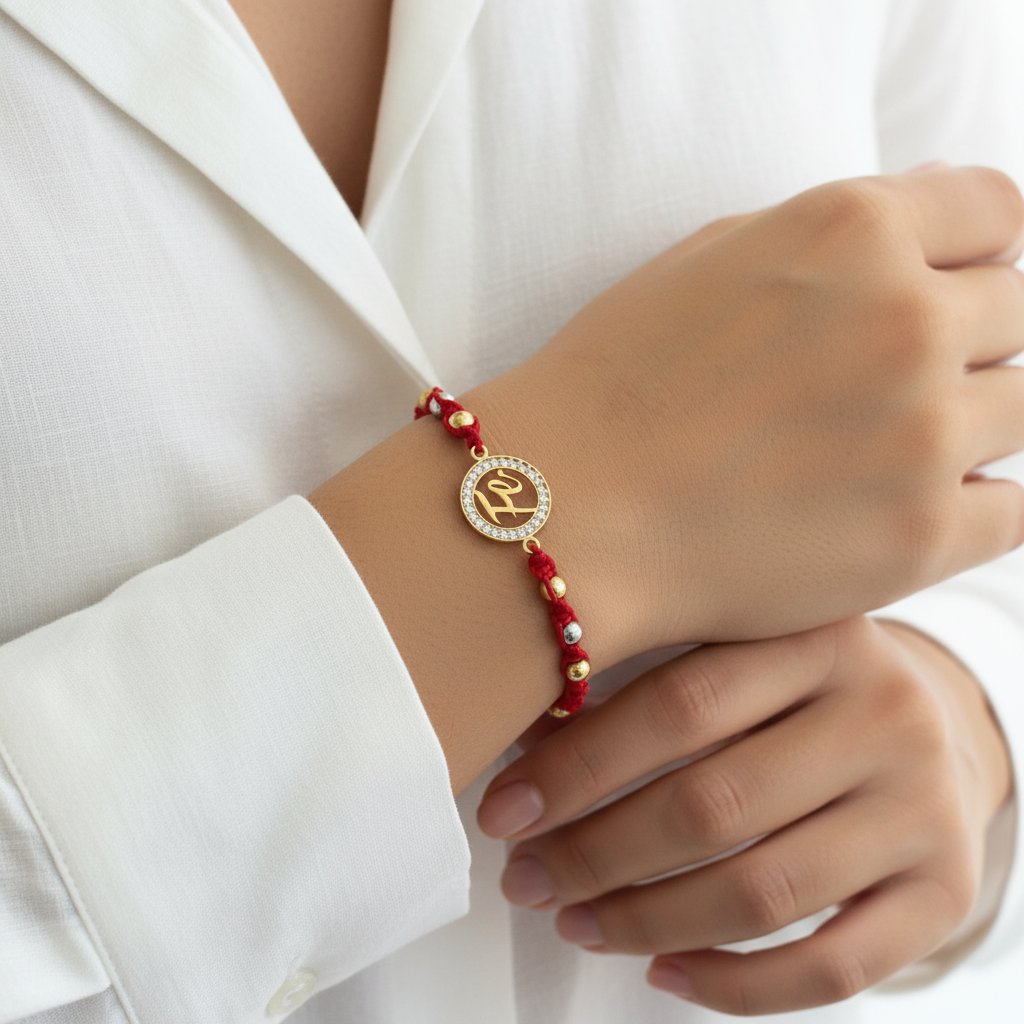 Pulsera tejido esencia en mano
