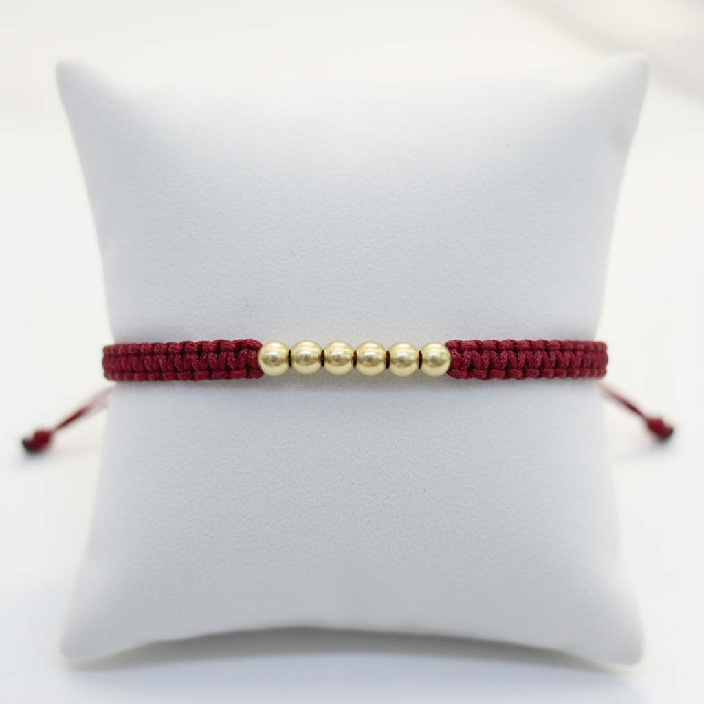 Pulsera tejido glow en almohadilla