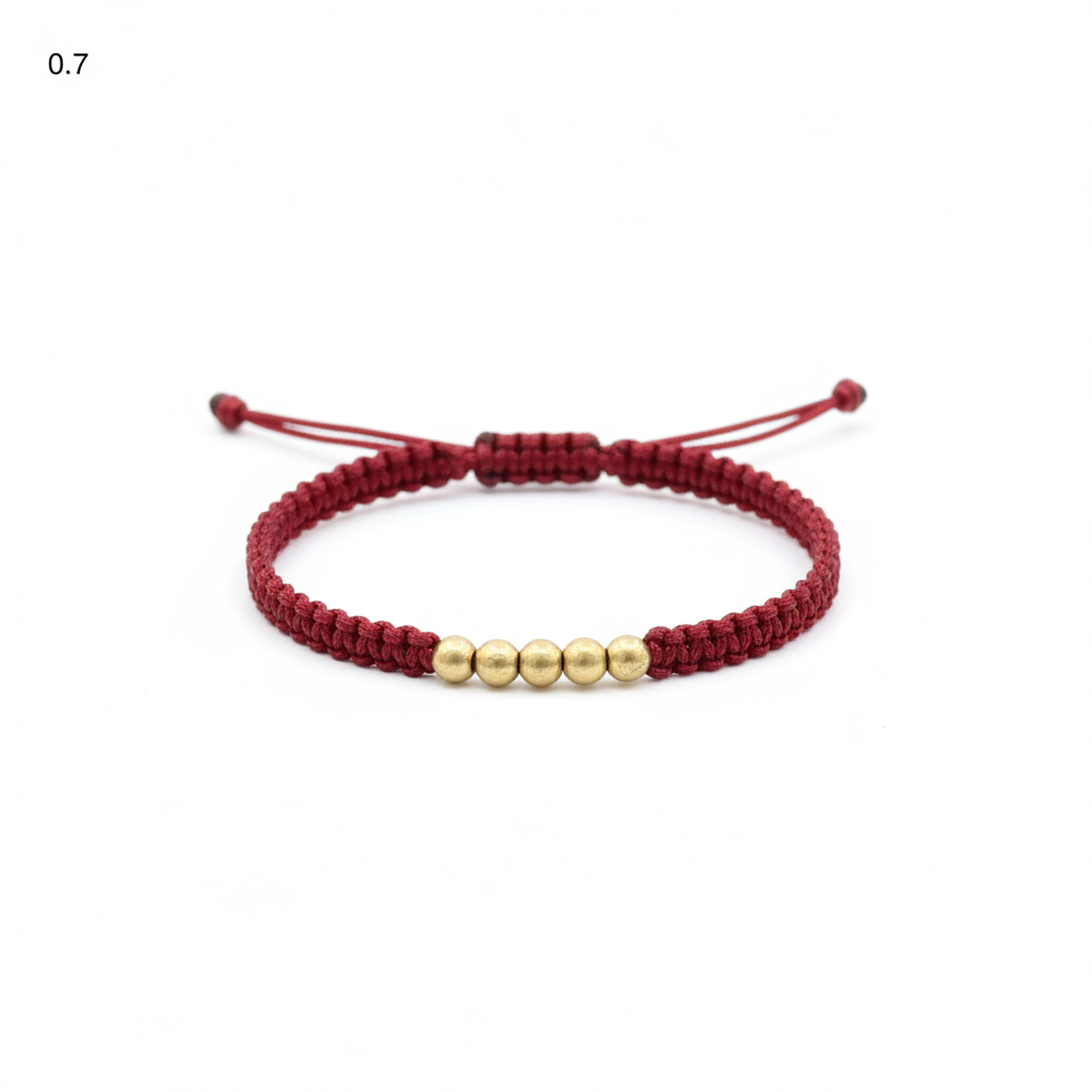 Pulsera tejido glow fondo blanco