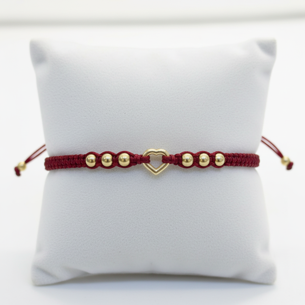 Pulsera tejido latido en almohadilla - 6 balines