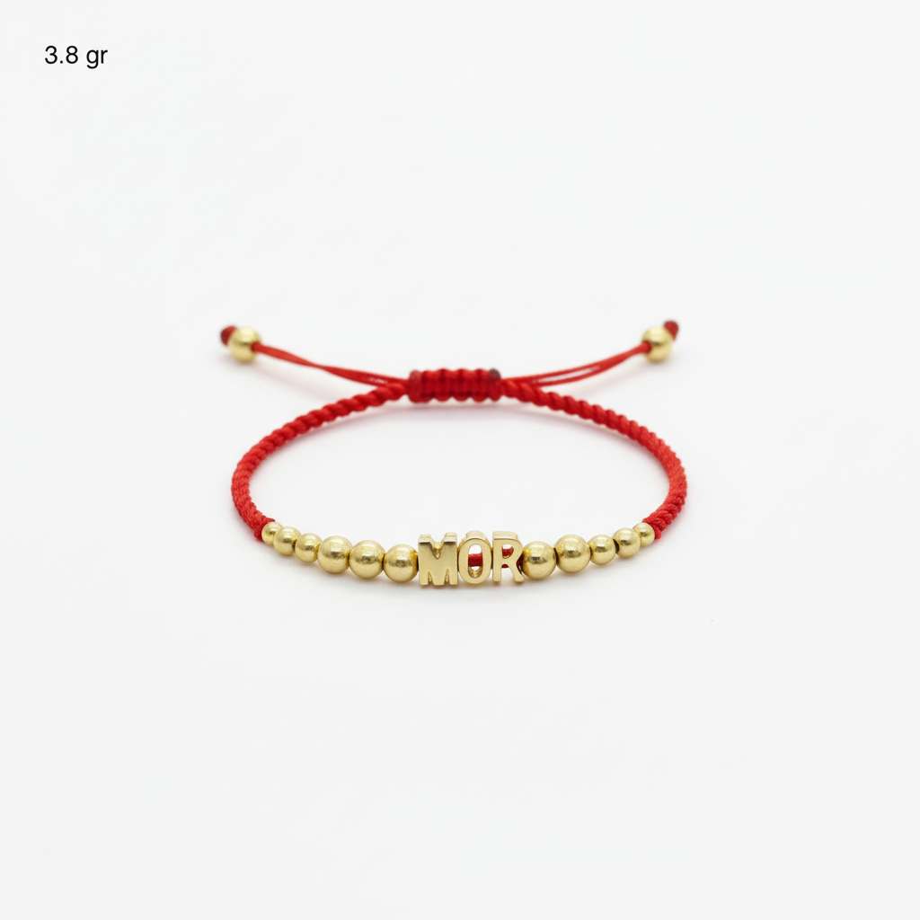 Pulsera tejido mor - foto de producto