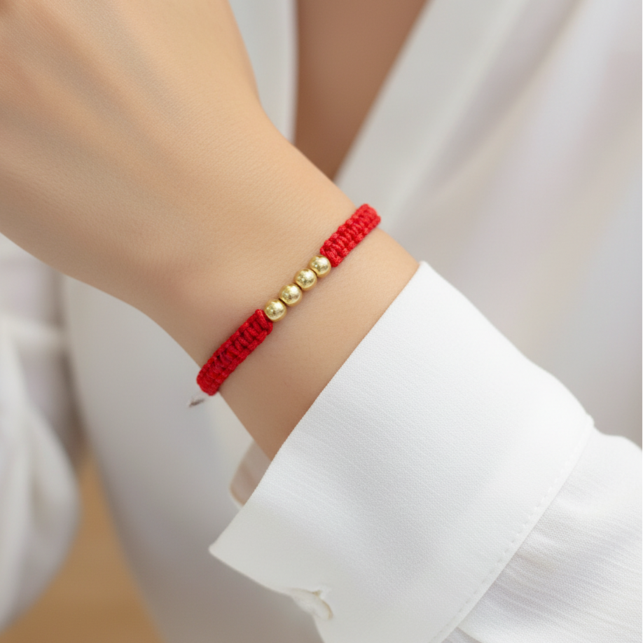 Pulsera tejido nova en mano