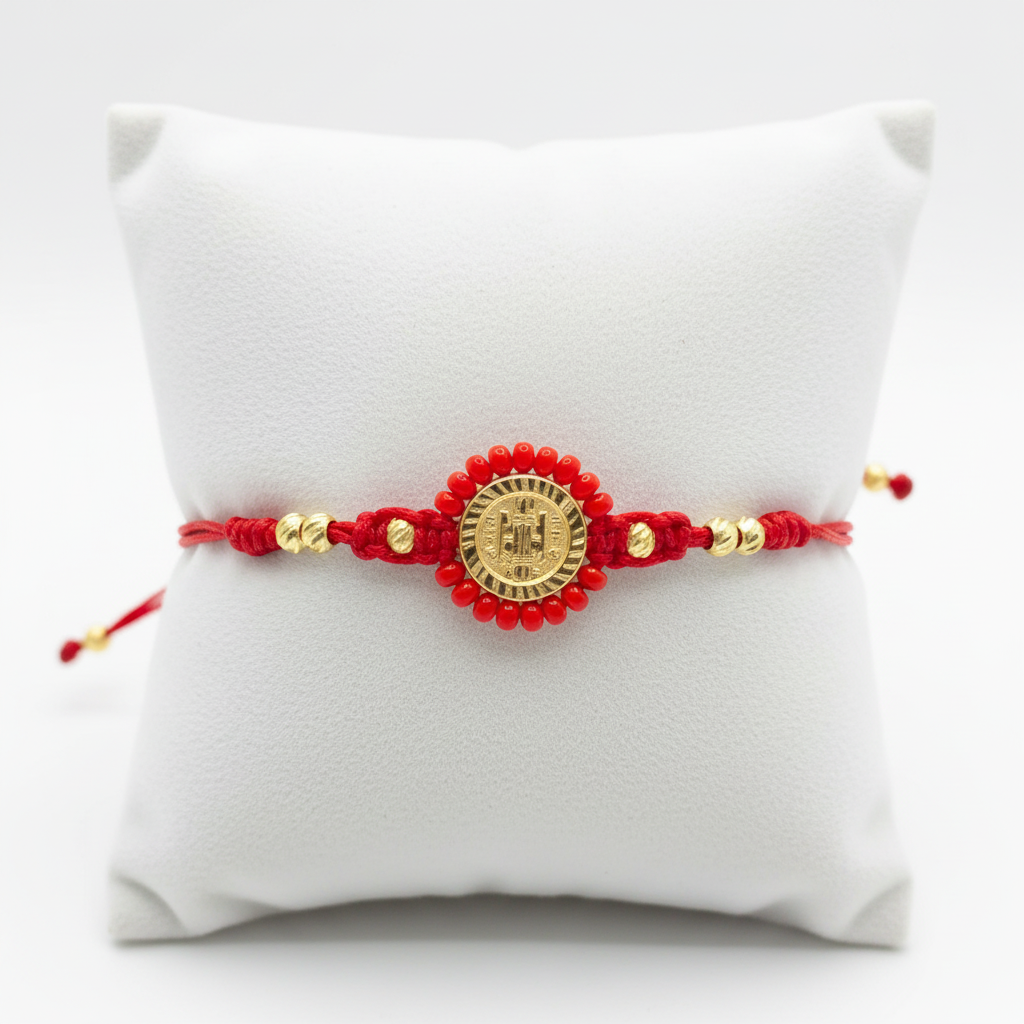 Pulsera Tejido San Benito en almohadilla