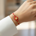 Pulsera Tejido San Benito en mano