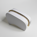 Pulsera tenis negra - fondo blanco puro