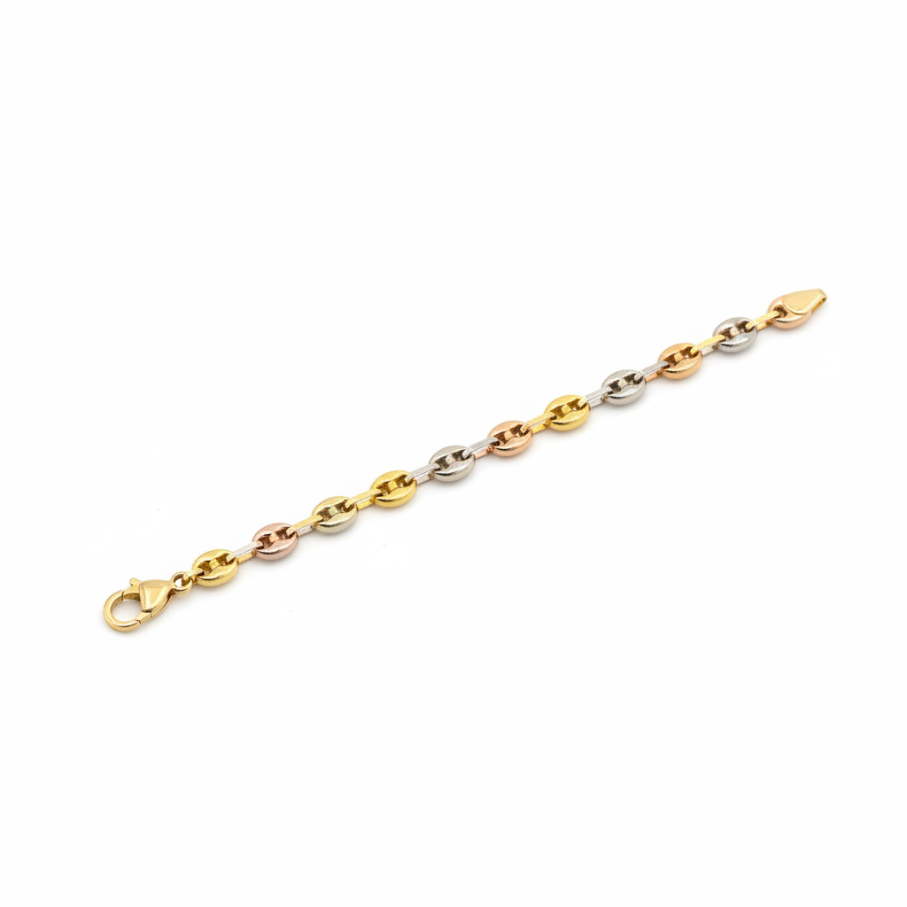 Pulsera tricolor gucci coffee bean fondo blanco cuadrada