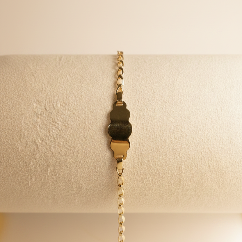Pulso bebé nube oro exhibidor aesthetic