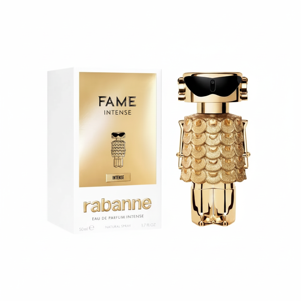 Rabanne Fame Intense - Fondo blanco