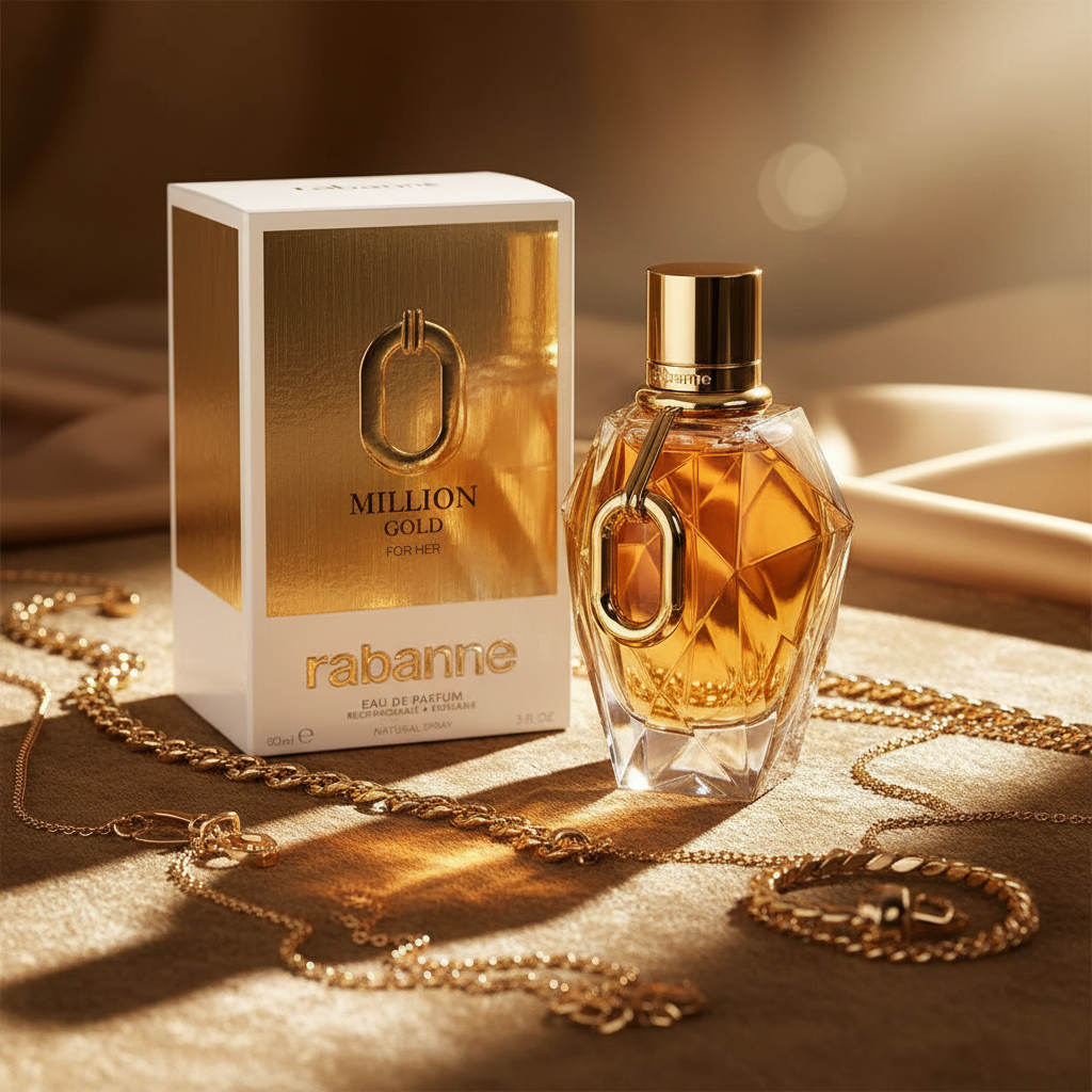 Rabanne Million Gold For Her - Lifestyle editorial