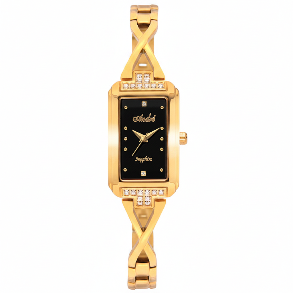 Reloj André Sapphire Dorado X Negro – Producto