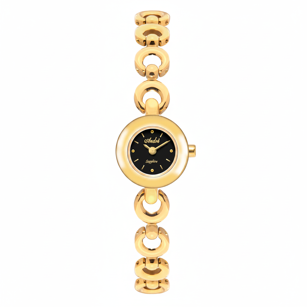 Reloj André Sapphire Negro Dorado – Producto