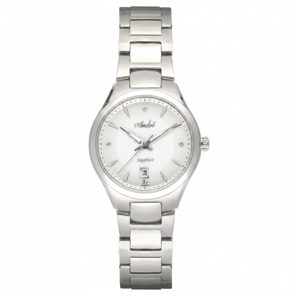 Reloj André Sapphire Plateado – Producto fiel
