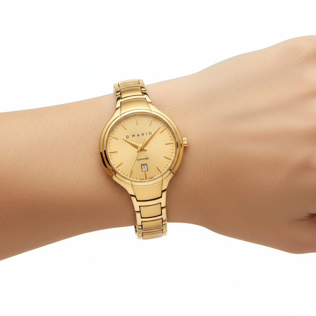 Reloj D'Mario Dorado Champagne – Lifestyle