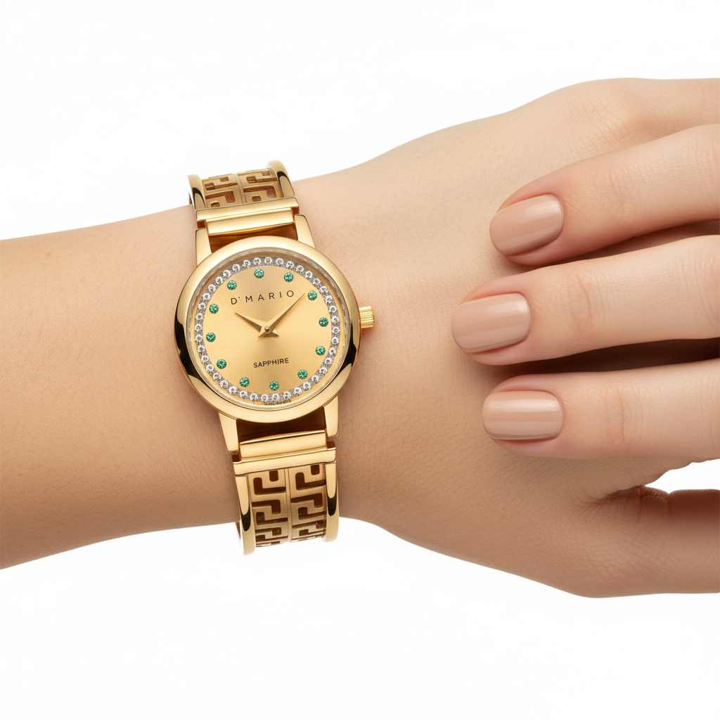 Reloj D'Mario Greek Key Cristales – Lifestyle