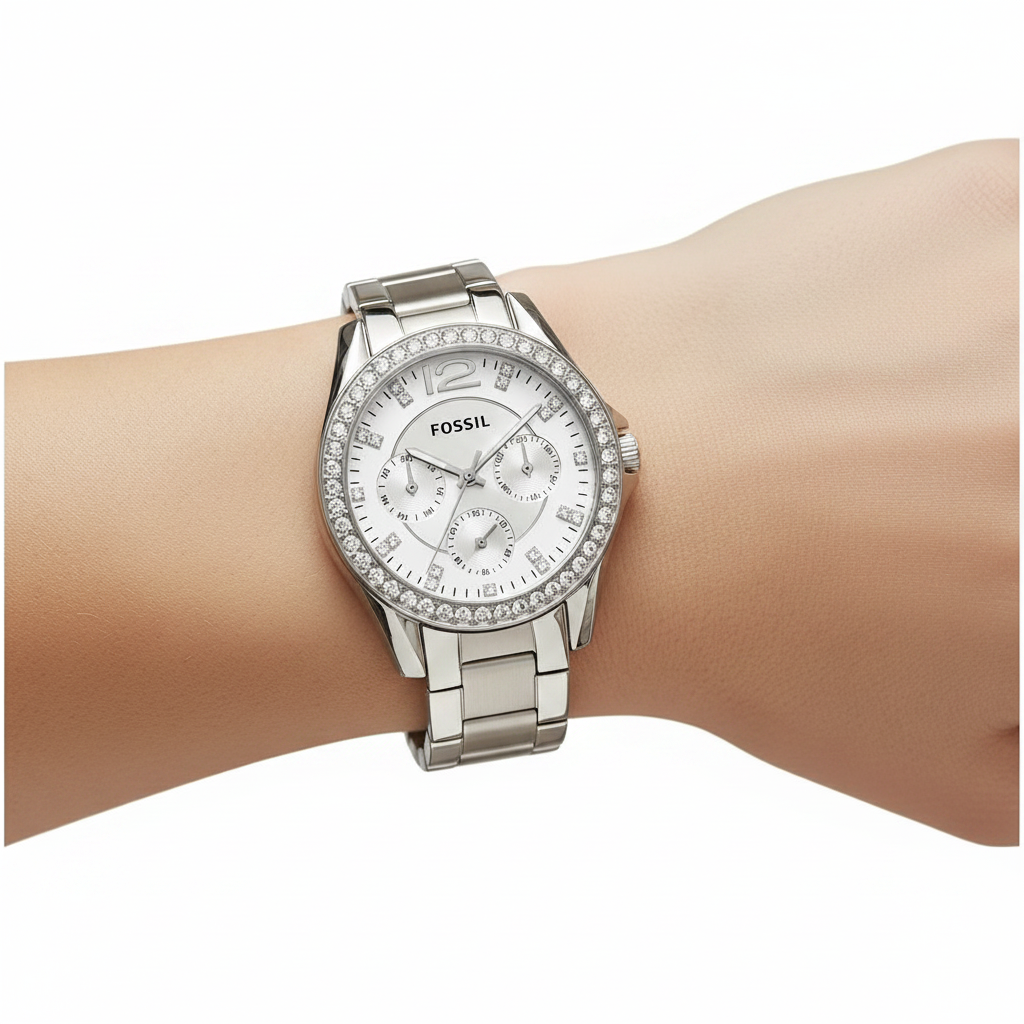 Reloj Fossil Riley – Lifestyle fondo blanco