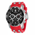 Reloj Invicta rojo fondo blanco