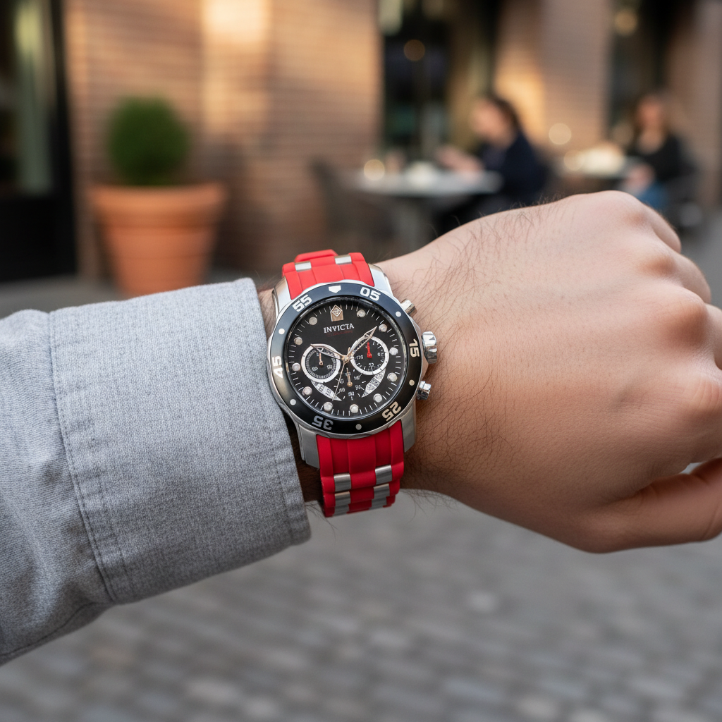 Reloj Invicta rojo lifestyle