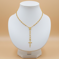 Rosario oro amarillo profesional - fondo plano