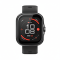 Smartwatch negro rojo fondo blanco