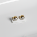Topitos bicolor oro amarillo y blanco - foto de producto