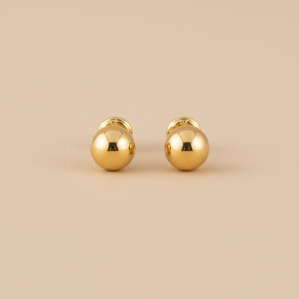 Topitos bolita en oro profesional