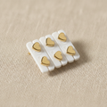 Topos Corazón Liso - Fondo beige mejorado