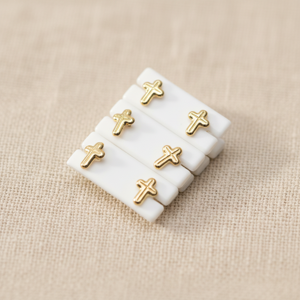 Topos Cruz - Fondo beige