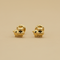 Topos de hipopótamo en oro 18K - sin circones