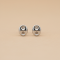 Topos en oro blanco 18K - vista frontal